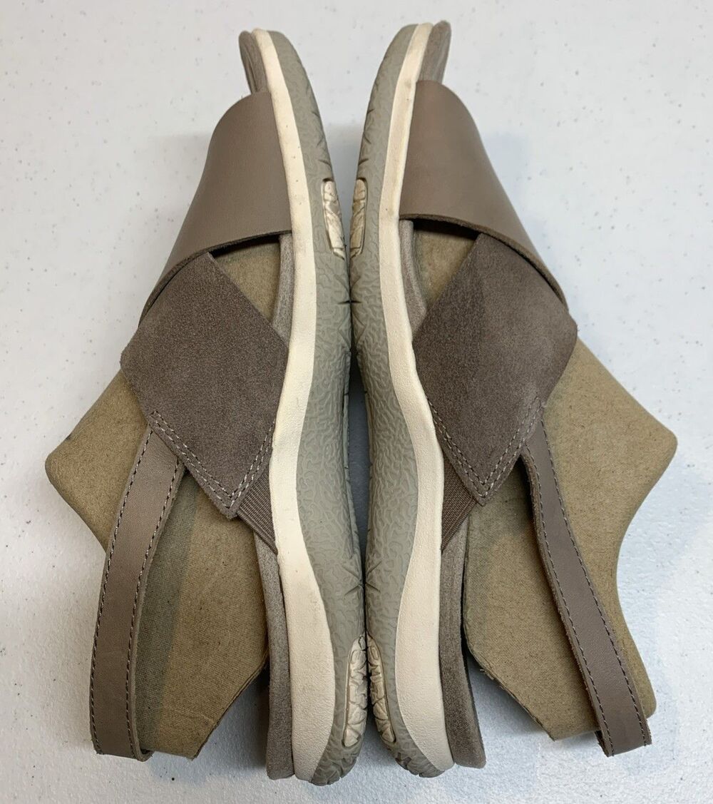 Earth Origins Suzie Sandals Womens 9 Taupe Lightweight Woven Casual Flats - Picture 3 of 9